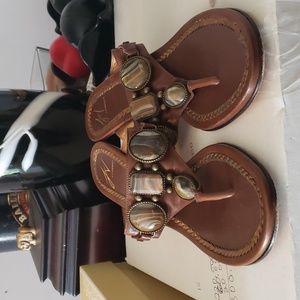 J. VINCENT SLIP ON SANDALS